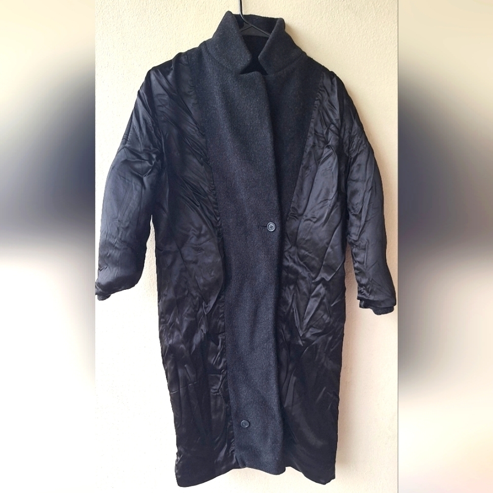Vintage J.G.Hook Demi Petite Gray Women's Coat 100% Pure Wool - Picture 6 of 9